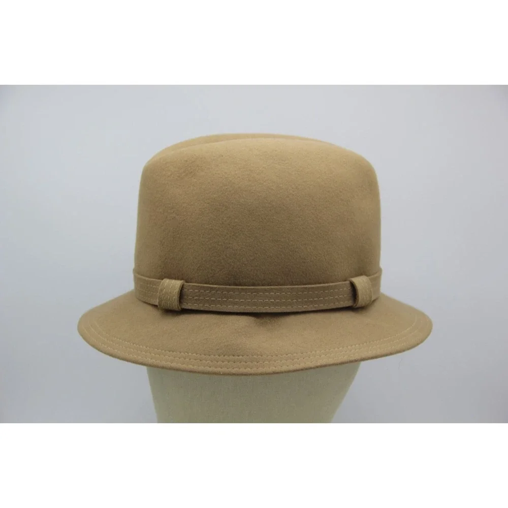 Cappagallo Vintage 100% Wool Felt Fedora Hat Women's Beige